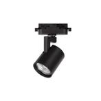 LED 1-fase Railspot | Zwart | GU10 fitting | PLUTO, Ophalen of Verzenden, Nieuw, Kunststof, Modern