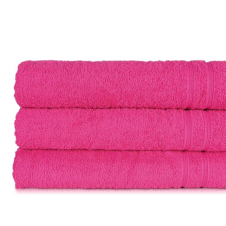 Badlaken Fuchsia 70x130cm 100% Katoen - Treb ADH, Huis en Inrichting, Badkamer | Badtextiel en Accessoires, Handdoek, Overige kleuren