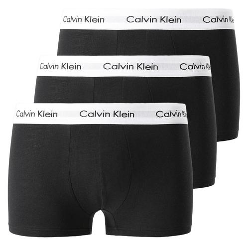 -4% Calvin Klein  Calvin Klein 3-pack low rise trunks  maat, Kleding | Heren, Ondergoed, Zwart, Verzenden