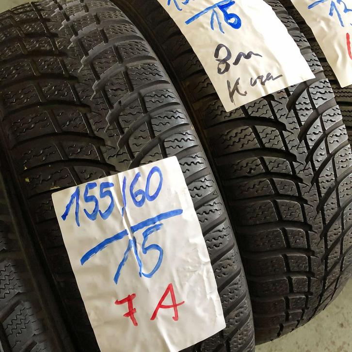 2 x Kumho I`Zen XW 155-60-15 Winterbanden 8mm, Auto-onderdelen, Banden en Velgen, 15 inch, Winterbanden, 155 mm, Personenwagen