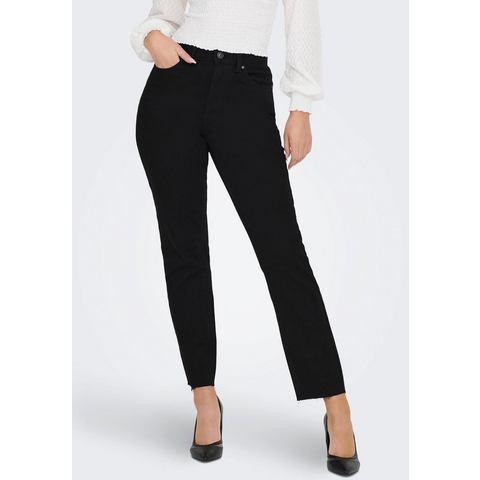 Only Straight jeans ONLEMILY HW STR CRP ANK RAW MAE034, Kleding | Dames, Spijkerbroeken en Jeans, Nieuw, Verzenden