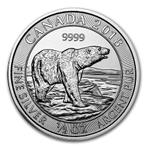 Canada Polar Bear 1/2 oz 2018, Postzegels en Munten, Munten | Amerika, Zilver, Losse munt, Verzenden, Noord-Amerika