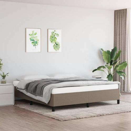 Bedframe Taupe 160x200 - Retourdeal - 35% Korting!, Huis en Inrichting, Slaapkamer | Bedden, 160 cm, 200 cm, Grijs, Nieuw, Stof
