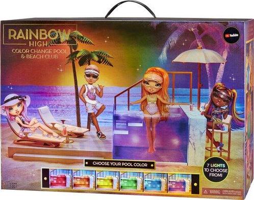 Rainbow High Color Change Pacific Coast Zwembad & Beach Club, Kinderen en Baby's, Speelgoed | Overig, Verzenden