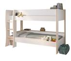 ROOMY - Stapelbed  - 90x200cm - wit eiken, Ophalen of Verzenden, Nieuw