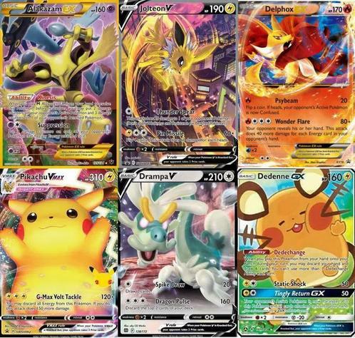 Officiële GX, EX en V kaarten vanaf €2,95 p.s., Hobby en Vrije tijd, Verzamelkaartspellen | Pokémon, Losse kaart, Zo goed als nieuw