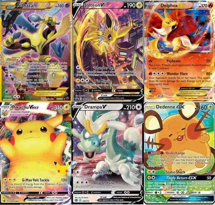 Officiële GX, EX en V kaarten vanaf €2,95 p.s., Hobby en Vrije tijd, Verzamelkaartspellen | Pokémon, Losse kaart, Zo goed als nieuw