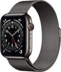 Apple Watch Series 6 44 mm kast van grijs roestvrij staal, Telecommunicatie, Overige Telecommunicatie, Zo goed als nieuw, Verzenden
