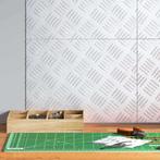 vidaXL Trap Tread Rechthoekig 4 pcs Zilver 40 x 30 cm, Doe-het-zelf en Verbouw, Ladders en Trappen, Verzenden, Nieuw