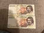 Italië. - 2 x 100.000 Lire 1994-1995 - Low serial - Gigante