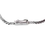 Witgouden vintage collier met diamant 14 krt, Ophalen of Verzenden, Nieuw