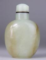 Prachtige Jade Tabaksdoos Gesculpteerd - Lichte Jade -
