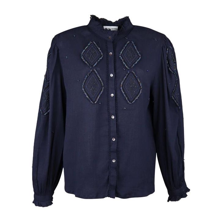 Antik Batik • donkerblauwe blouse Ayo • M, Kleding | Dames, Tops, Blauw, Nieuw, Maat 38/40 (M), Verzenden