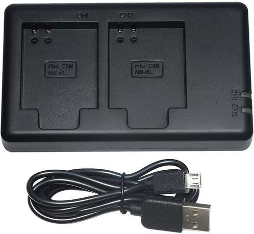 NB-6L USB Duolader Canon cameras, Audio, Tv en Foto, Fotografie | Accu's en Batterijen, Nieuw, Ophalen of Verzenden