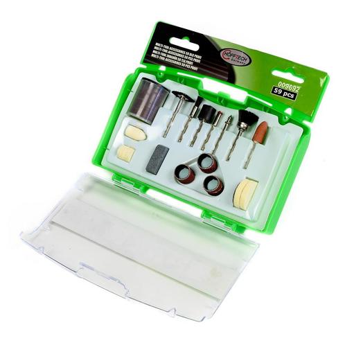 Hofftech 59-delige multitoolset - polijsten en slijpen -..., Doe-het-zelf en Verbouw, Gereedschap | Slijpmachines, Nieuw, Ophalen of Verzenden