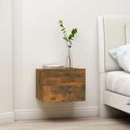 vidaXL Nachtkastje 40x30x30 cm bewerkt hout gerookt, Huis en Inrichting, Minder dan 45 cm, Verzenden, Nieuw, Minder dan 55 cm