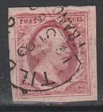 Postzegel Ned 1852 Nr.2 gebruikt zie omschrijving (1408), Postzegels en Munten, Postzegels | Nederland, Verzenden, Gestempeld