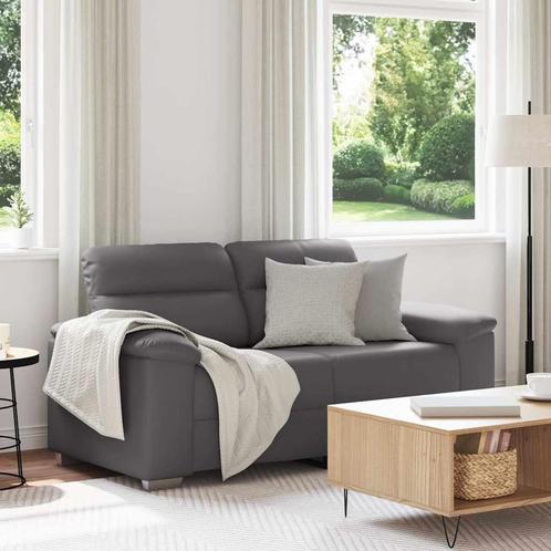 vidaXL 2-zitsbank grijs 120 cm kunstleer, Huis en Inrichting, Banken | Bankstellen, Nieuw, Leer, Tweepersoons, Verzenden