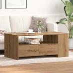 vidaXL Salontafel - Artisan Eiken - 102x55x43,5 cm - Gemaakt, 100 tot 150 cm, Verzenden, Nieuw, 50 tot 100 cm
