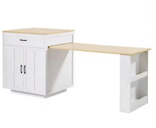 Uitschuifbare Bartafel met Opbergruimte – 133–202 cm, Huis en Inrichting, Keuken | Keukenelementen, Nieuw, Verzenden