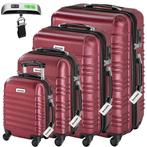 Kofferset Mila 4-delig met bagageweger en bagagelabels - wij, Verzenden, Nieuw