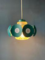 Space Age Pendant Lamp with Glass Shade and Green/Blue, Huis en Inrichting, Lampen | Hanglampen, Ophalen of Verzenden, Nieuw