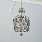 Plafondlamp - Lantaarn met kooi - Messing, Kristal -