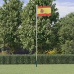 vidaXL Vlag met vlaggenmast Spanje 6,08 m aluminium, Verzenden, Nieuw