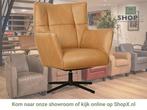 Leren draaifauteuil Lovely - Granada Sahara (cognac), Huis en Inrichting, Fauteuils, Nieuw, Ophalen of Verzenden, 75 tot 100 cm