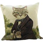 gobelin kussen kat graaf 45x45cm, Verzenden, Nieuw