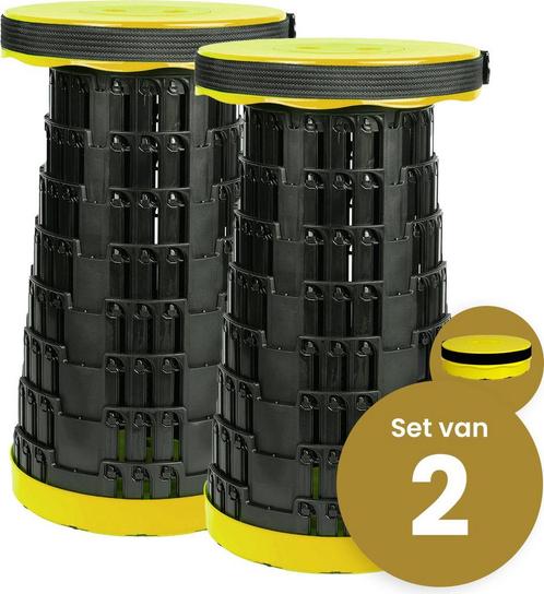 Alora Opvouwbare kruk extra strong geel per 2, Kinderen en Baby's, Speelgoed | Actiefiguren, Nieuw, Ophalen of Verzenden