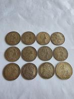 Frankrijk. Superbe lot de 12 jetons en argent 1732 à 1784