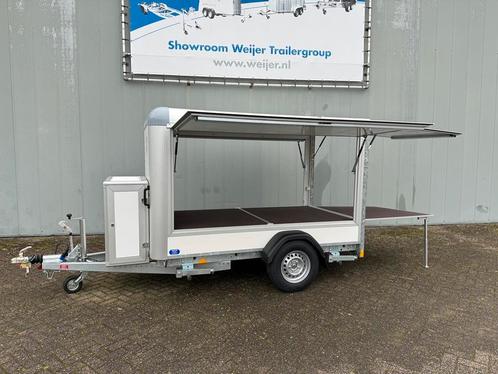 Tweedehands Henra gesloten bakwagen ; Hapert autotransporter, Auto diversen, Aanhangers en Bagagewagens, Zo goed als nieuw, Ophalen