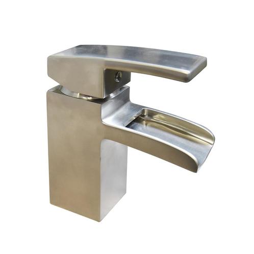 BWS Wastafelmengkraan Square met waterval en Clickwaste, Doe-het-zelf en Verbouw, Sanitair, Kraan, Nieuw, Ophalen of Verzenden