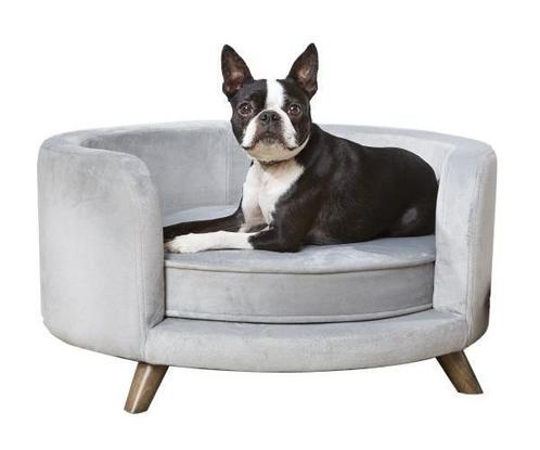 Enchanted hondenmand sofa rosie grijs (68,5X68,5X35,5 CM), Dieren en Toebehoren, Hondenmanden, Nieuw, Pluche, Verzenden