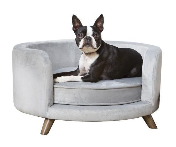Enchanted hondenmand sofa rosie grijs (68,5X68,5X35,5 CM), Dieren en Toebehoren, Hondenmanden, Nieuw, Pluche, Verzenden