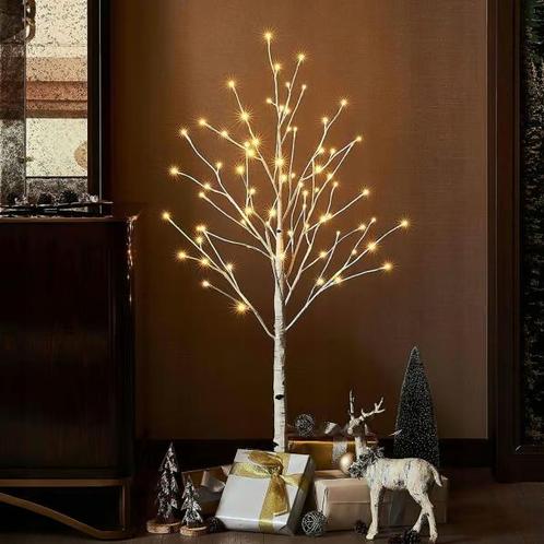 Kerstboom met LED - 180cm - 96 LEDs - Warm wit - Wit, Huis en Inrichting, Lampen | Overige, Nieuw, Ophalen of Verzenden