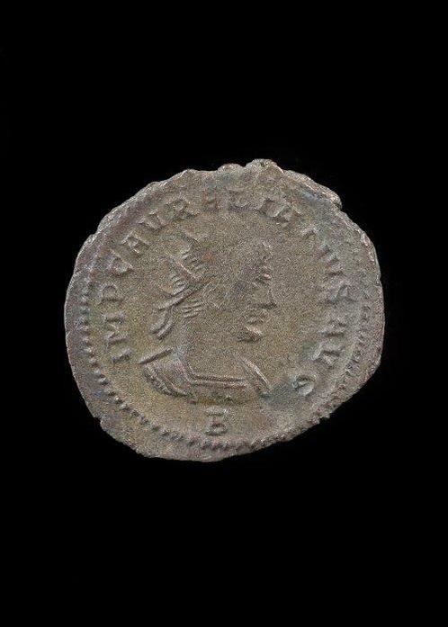 Oud-Romeins Brons Antoninianus van Vabalathus en Aurelianus, Antiek en Kunst, Antiek | Overige Antiek