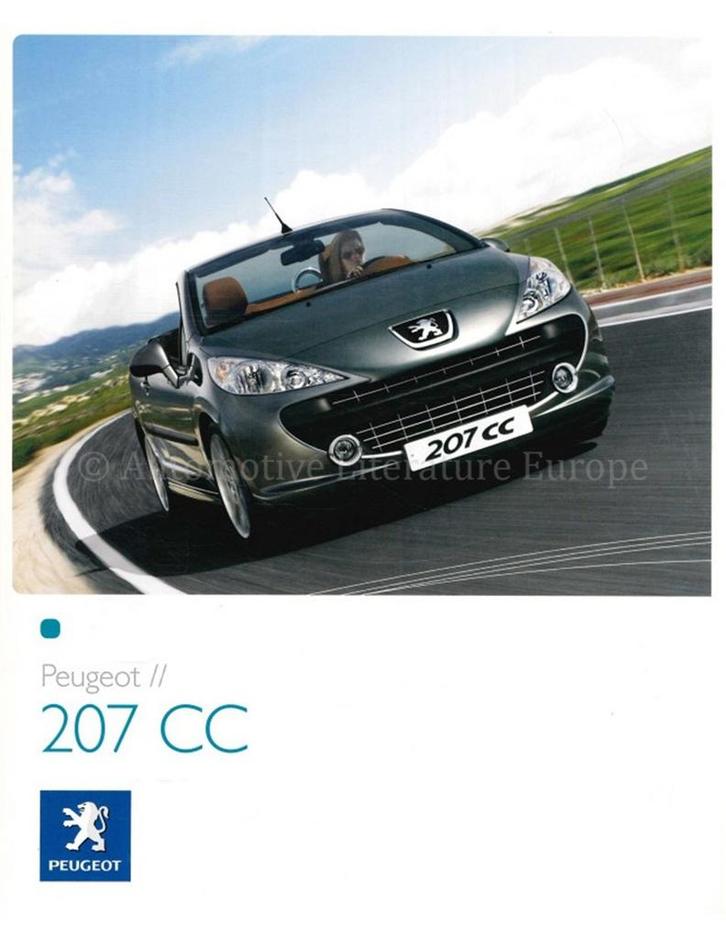2007 PEUGOT 207 CC BROCHURE DUITS, Boeken, Auto's | Folders en Tijdschriften, Peugeot