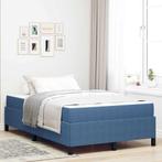 vidaXL Bedframe Blauw 120 x 200 cm Katoenen stof, Huis en Inrichting, Verzenden, Nieuw, Blauw