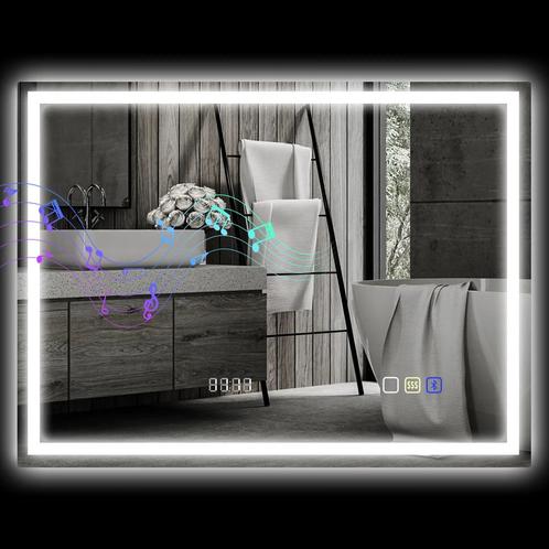 TRUUSK Badkamerspiegel Met Verlichting 80x60 Cm LED Spiegel, Huis en Inrichting, Woonaccessoires | Spiegels, Nieuw, Verzenden
