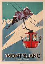 Monsieur Z - Affiche de Tourisme Le Télécabine - Mont Blanc
