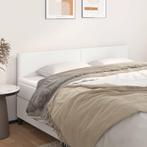 vidaXL Hoofdborden 2 st 90x5x78/88 cm kunstleer wit, Verzenden, Nieuw, Wit, Overige materialen
