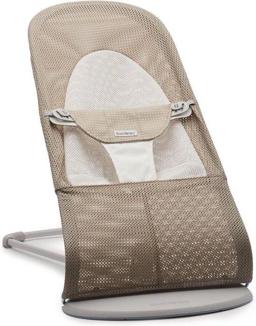 BABYBJÖRN Wipstoeltje Balance Soft - Mesh Grijsbeige Wit me, Kinderen en Baby's, Wipstoeltjes, Verzenden
