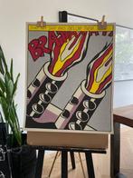 Roy Lichtenstein (after) - As I Opened Fire (Triptych),, Antiek en Kunst, Kunst | Tekeningen en Foto's