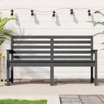 vidaXL Tuinbank 159,5x48x91,5 cm massief grenenhout grijs, Tuin en Terras, Tuinbanken, Verzenden, Nieuw