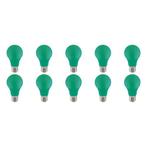LED Lamp 10 Pack - Groen Gekleurd - E27 Fitting - 3W, Nieuw, Overige materialen, Ophalen of Verzenden