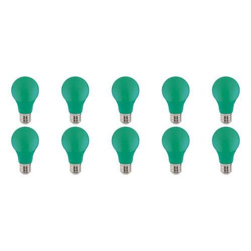 LED Lamp 10 Pack - Groen Gekleurd - E27 Fitting - 3W, Huis en Inrichting, Lampen | Tafellampen, Nieuw, Overige materialen, Ophalen of Verzenden