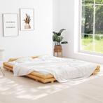 vidaXL Bedframe bamboe 180x200 cm, Huis en Inrichting, Slaapkamer | Bedden, Overige materialen, Eenpersoons, Bruin, Verzenden
