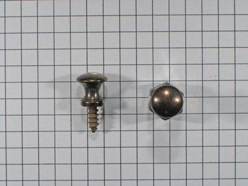 Knop messing antiek 10 mm, Doe-het-zelf en Verbouw, Hang- en Sluitwerk, Nieuw, Ophalen of Verzenden